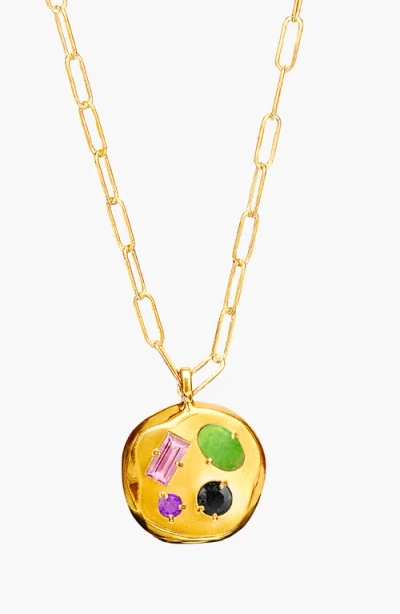 Birthdate Co. The October Birthdate Gold Pendant In October 11th - Gold
