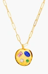 Birthdate Co. The October Birthdate Gold Pendant In October 14th - Gold