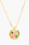 Birthdate Co. The October Birthdate Gold Pendant In October 15th - Gold