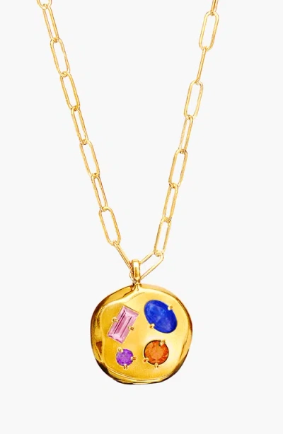 Birthdate Co. The October Birthdate Gold Pendant In October 21st - Gold