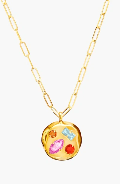 Birthdate Co. The October Birthdate Gold Pendant In October 25th - Gold