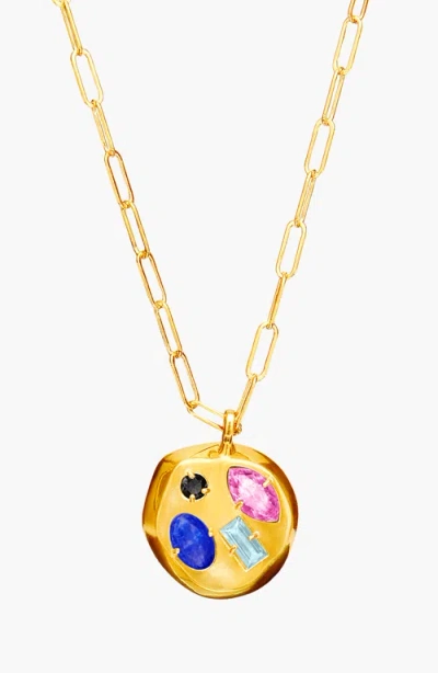 Birthdate Co. The October Birthdate Gold Pendant In October 28th - Gold