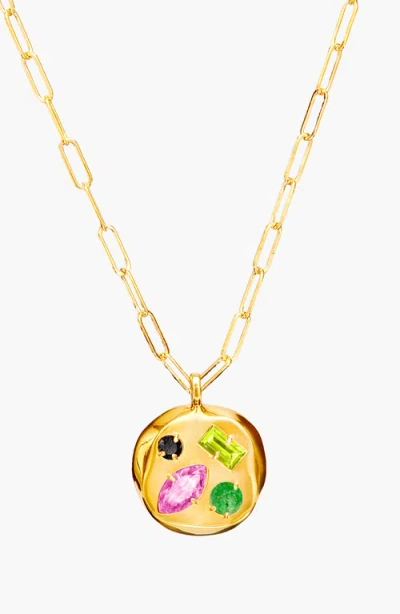 Birthdate Co. The October Birthdate Gold Pendant In October 5th - Gold