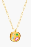 Birthdate Co. The October Birthdate Gold Pendant In October 7th - Gold