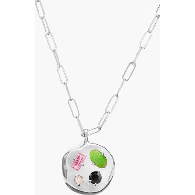 Birthdate Co. The October Birthdate Silver Pendant In October 1st - Silver
