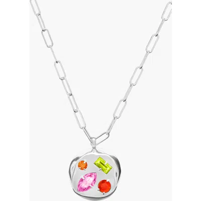 Birthdate Co. The October Birthdate Silver Pendant In October 20th - Silver