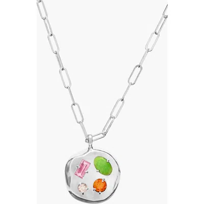 Birthdate Co. The October Birthdate Silver Pendant In October 6th - Silver