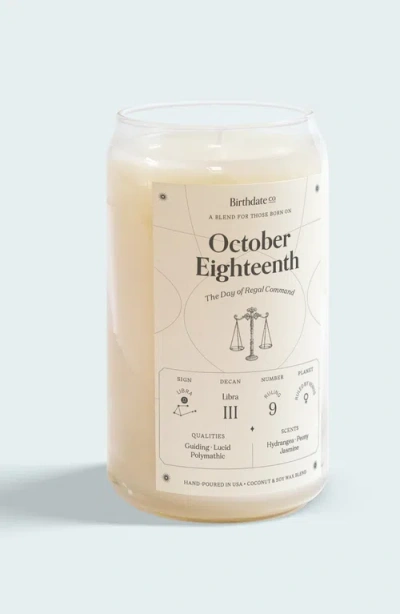 Birthdate Co. The October Birthday Candle In October 18th