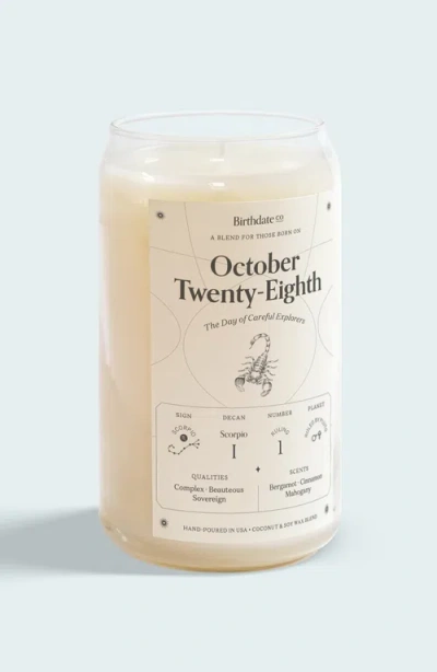 Birthdate Co. The October Birthday Candle In October 28th