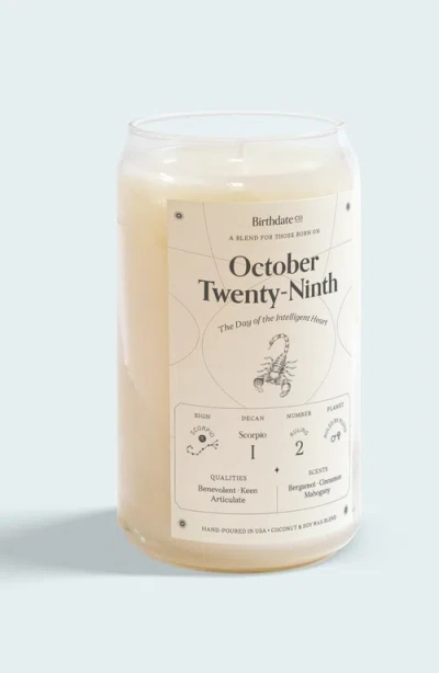 Birthdate Co. The October Birthday Candle In October 29th