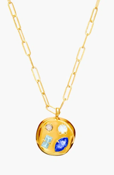 Birthdate Co. The September Birthdate Gold Pendant In September 17th - Gold