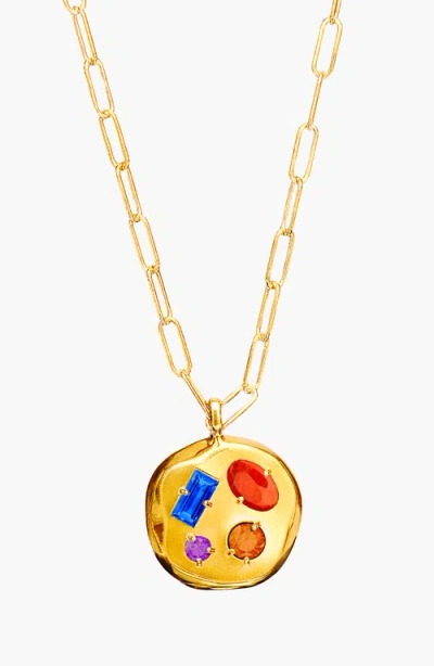 Birthdate Co. The September Birthdate Gold Pendant In September 21st - Gold