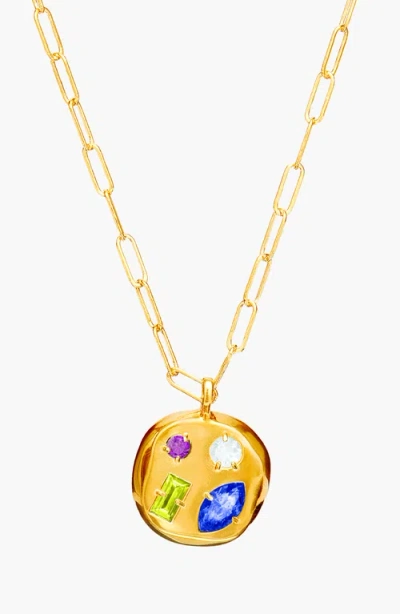 Birthdate Co. The September Birthdate Gold Pendant In September 27th - Gold