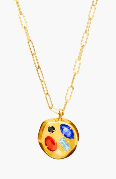 Birthdate Co. The September Birthdate Gold Pendant In September 28th - Gold