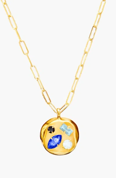 Birthdate Co. The September Birthdate Gold Pendant In September 30th - Gold