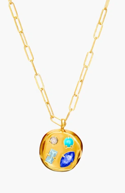 Birthdate Co. The September Birthdate Gold Pendant In September 7th - Gold