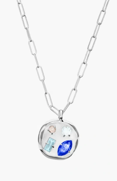 Birthdate Co. The September Birthdate Silver Pendant In September 17th - Silver