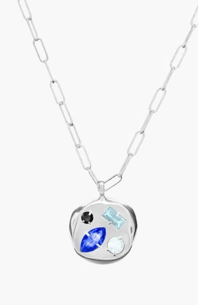Birthdate Co. The September Birthdate Silver Pendant In September 30th - Silver