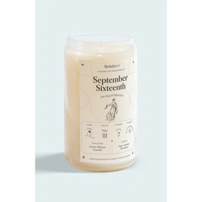 Birthdate Co. The September Birthday Candle In September 16th