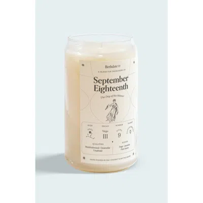 Birthdate Co. The September Birthday Candle In September 18th