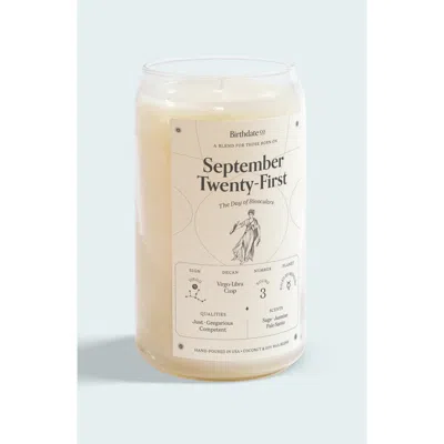 Birthdate Co. The September Birthday Candle In September 21st
