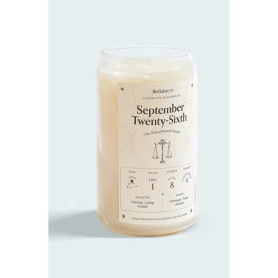 Birthdate Co. The September Birthday Candle In September 26th