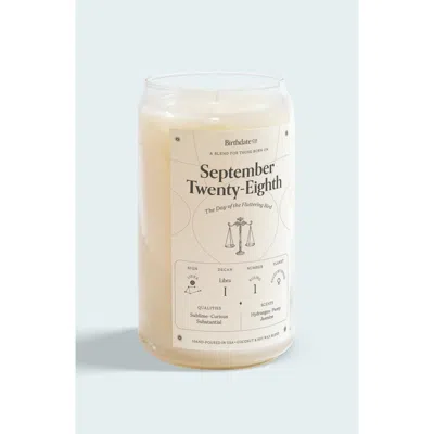 Birthdate Co. The September Birthday Candle In September 28th
