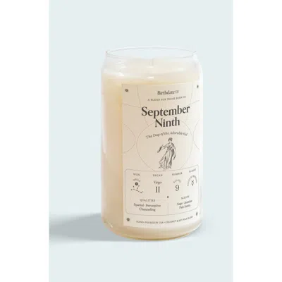 Birthdate Co. The September Birthday Candle In September 9th