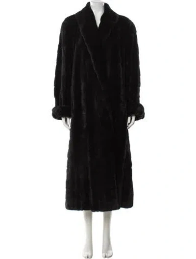 Pre-owned Bisang Couture Fur Jacket In Black