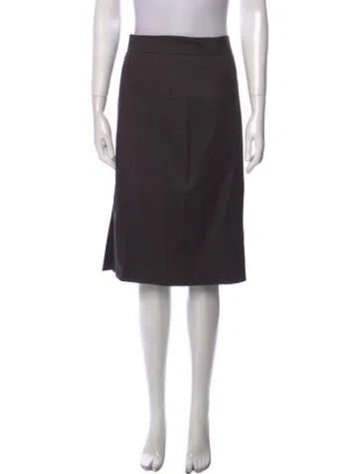 Pre-owned Bisang Couture Knee-length Skirt In Brown