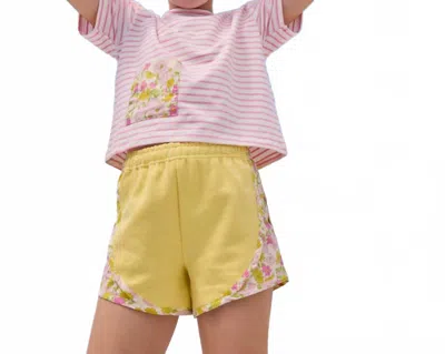 Bisby Kids' Boxy Pull Over Tee In Bedford Buttercup In Multi