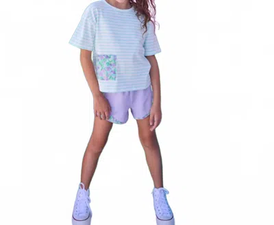 Bisby Kids' Boxy Pull Over Tee In Tillies Tulips In Multi