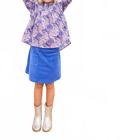 Bisby Kids' Girls Regent's Patch Pocket Skort In Royal Blue