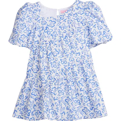Bisby Kids' Asymmetrical Dress In Matisse Blooms