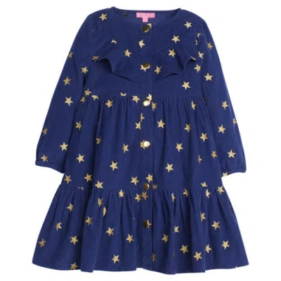 Bisby Babies'  Kids' Corduroy Western Dress In Shoot For The Stars