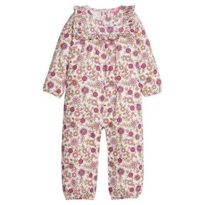 Bisby Babies'  Kids' Cotton Chelsea Romper In Thistle Floral