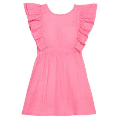 Bisby Kids' Embroidered Sadie Dress In Pink