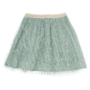 Bisby Kids' Eyelash Party Skort In Sage Eyelash