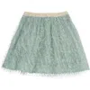 Bisby Kids' Eyelash Party Skort In Sage Eyelash