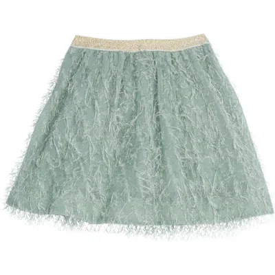 Bisby Babies'  Kids' Eyelash Party Skort In Sage Eyelash