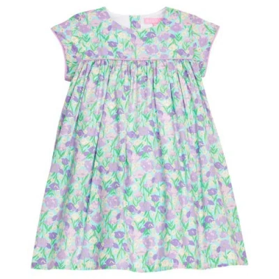 Bisby Kids' Floral Charlotte Dress In Blue