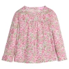 Bisby Kids' Floral Lisle Top In Pink