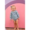 Bisby Kids' Floral Margaux Bloomer Set In Blue