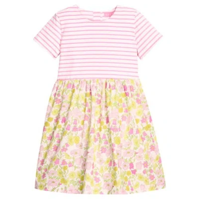 Bisby Kids' Floral Stripe Rosie Dress In Multi