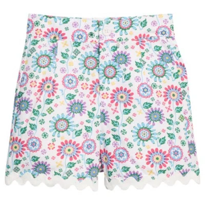 Bisby Kids' Floral Tiered Skort In Blue