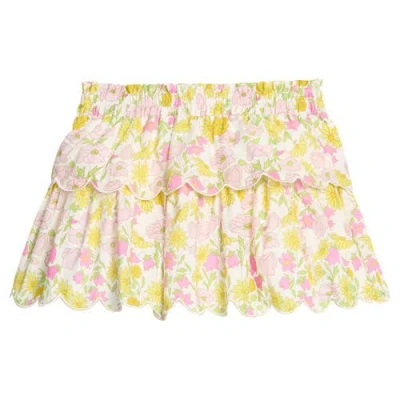 Bisby Kids' Floral Tiered Skort In Multi