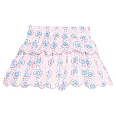 Bisby Kids' Floral Tiered Skort In Pink