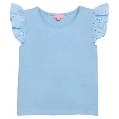Bisby Kids' Knit Eyelet Tank In Blue