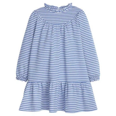 Bisby Babies'  Kids' Knit Jody Dress In Blue Stripe