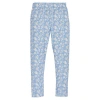 Bisby Kids' Knit Patterned Legging In Roland Floral Blue